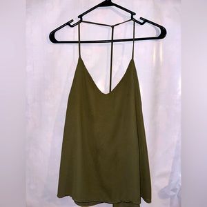 V-Neck, Open Back Tank Top